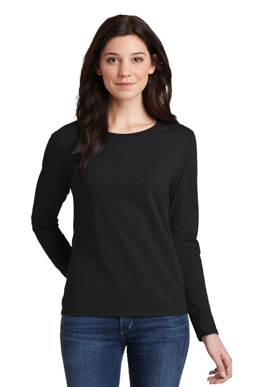 Gildan® Ladies Heavy Cotton™ 100% Cotton Long Sleeve T-Shirt. 5400L - DFW Impression