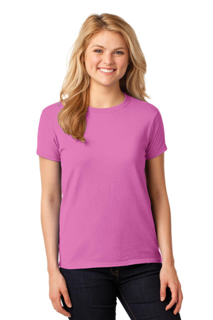 Gildan® Ladies Heavy Cotton™ 100% Cotton T-Shirt. 5000L [Azalea] - DFW Impression