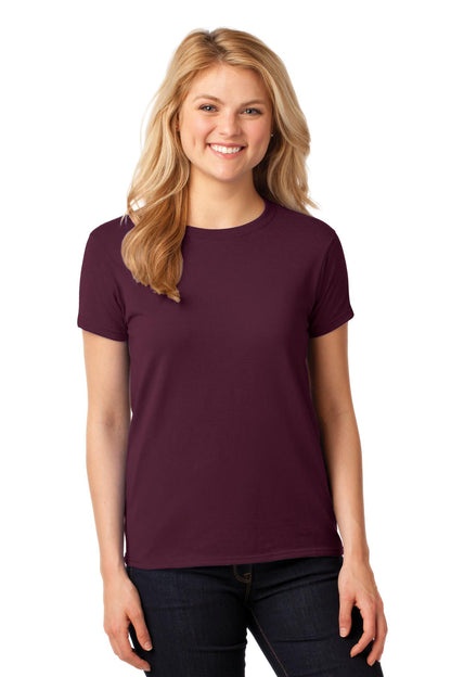 Gildan® Ladies Heavy Cotton™ 100% Cotton T-Shirt. 5000L [Maroon] - DFW Impression