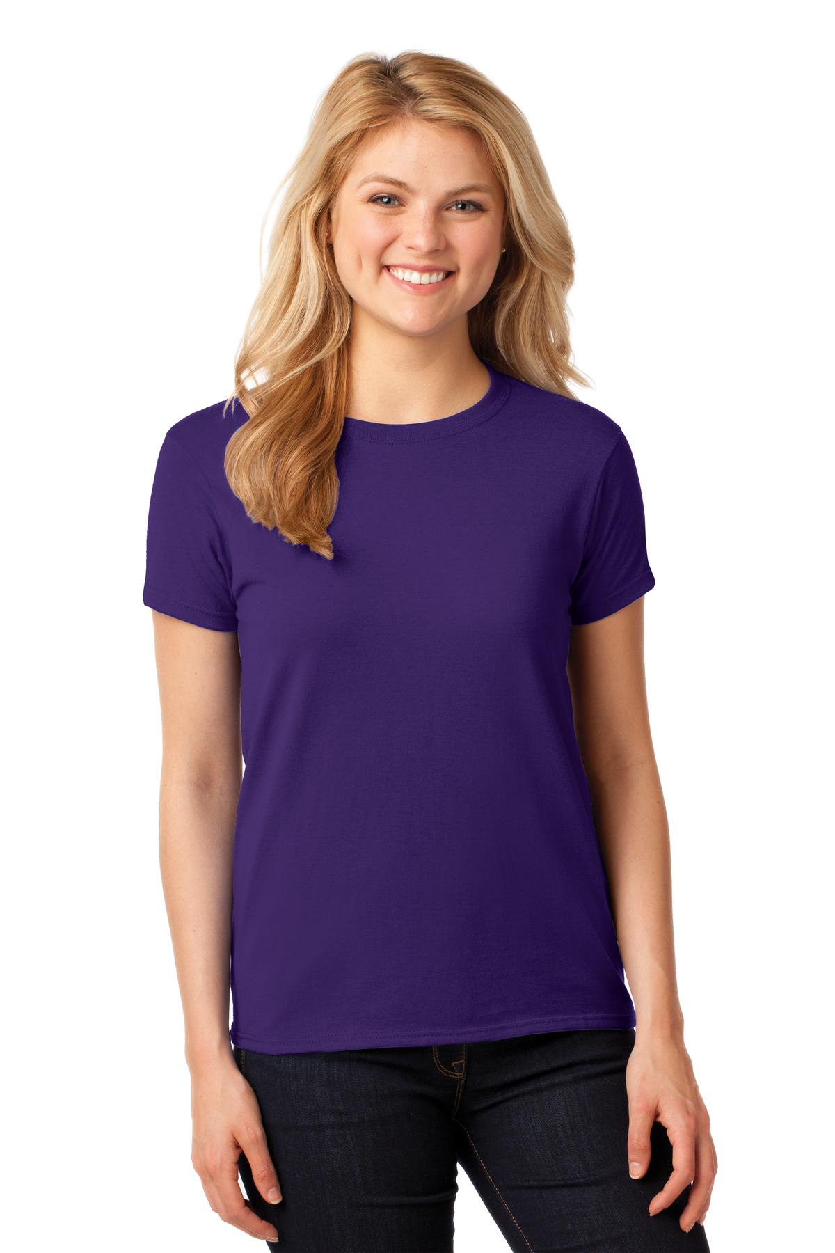 Gildan® Ladies Heavy Cotton™ 100% Cotton T-Shirt. 5000L [Purple] - DFW Impression