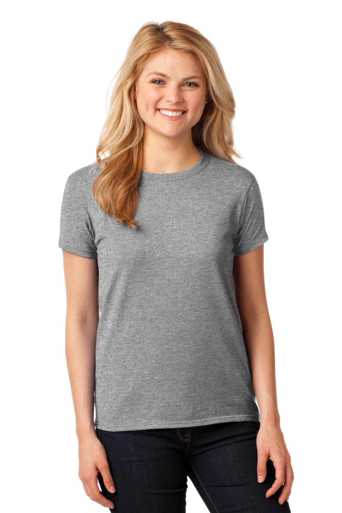 Gildan® Ladies Heavy Cotton™ 100% Cotton T-Shirt. 5000L [Sport Grey] - DFW Impression