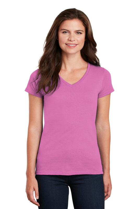 Gildan® Ladies Heavy Cotton™ 100% Cotton V-Neck T-Shirt. 5V00L - DFW Impression