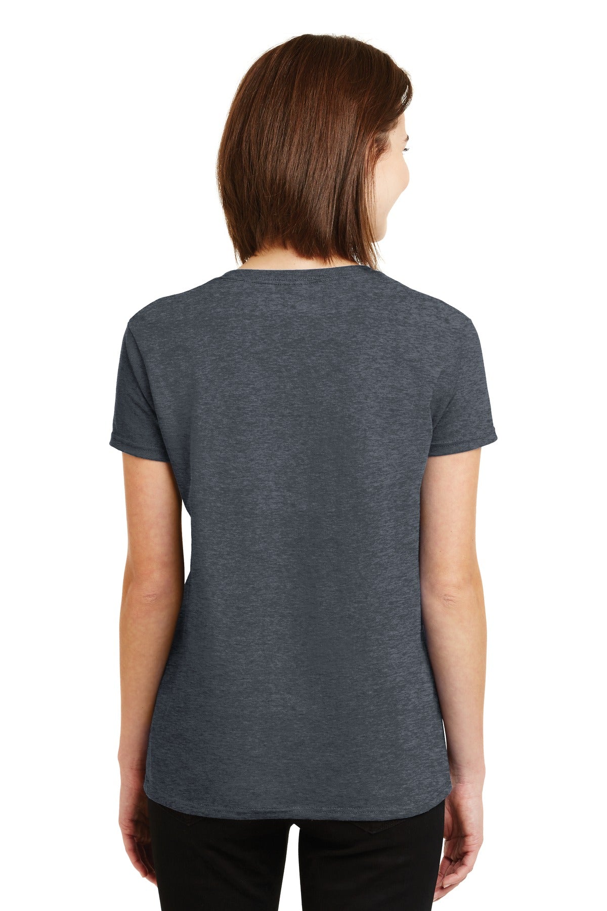 Gildan® - Ladies Ultra Cotton® 100% US Cotton T-Shirt. 2000L [Dark Heather] - DFW Impression