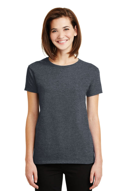 Gildan® - Ladies Ultra Cotton® 100% US Cotton T-Shirt. 2000L [Dark Heather] - DFW Impression