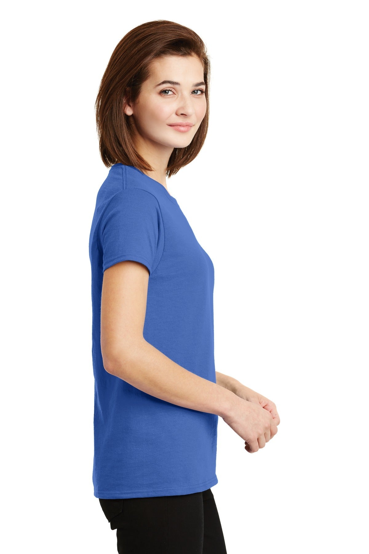Gildan® - Ladies Ultra Cotton® 100% US Cotton T-Shirt. 2000L [Iris] - DFW Impression