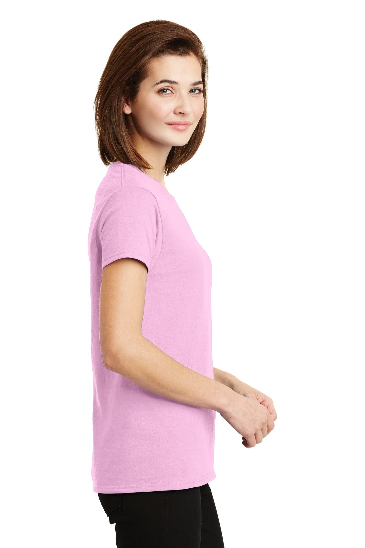 Gildan® - Ladies Ultra Cotton® 100% US Cotton T-Shirt. 2000L [Light Pink] - DFW Impression