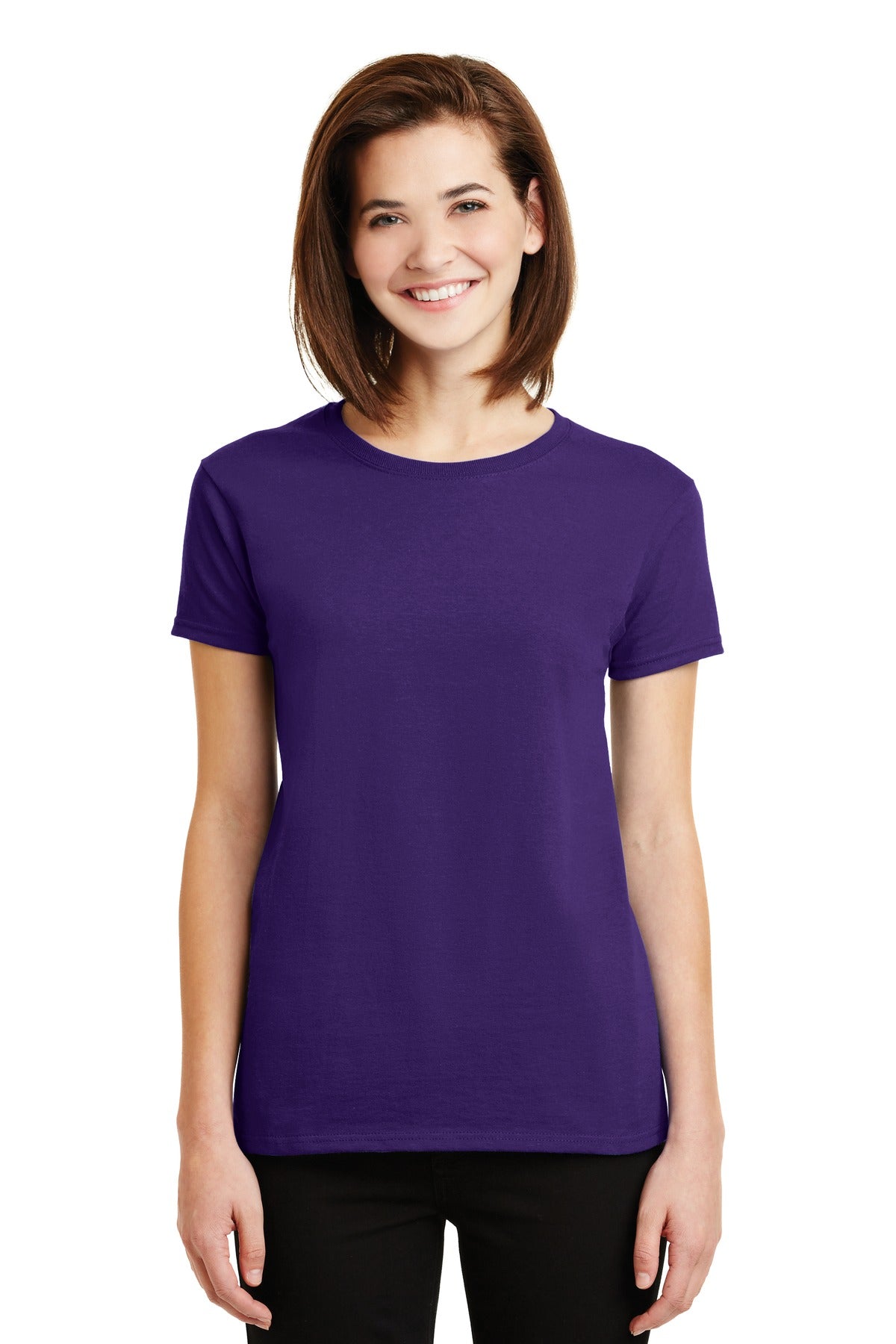 Gildan® - Ladies Ultra Cotton® 100% US Cotton T-Shirt. 2000L [Purple] - DFW Impression