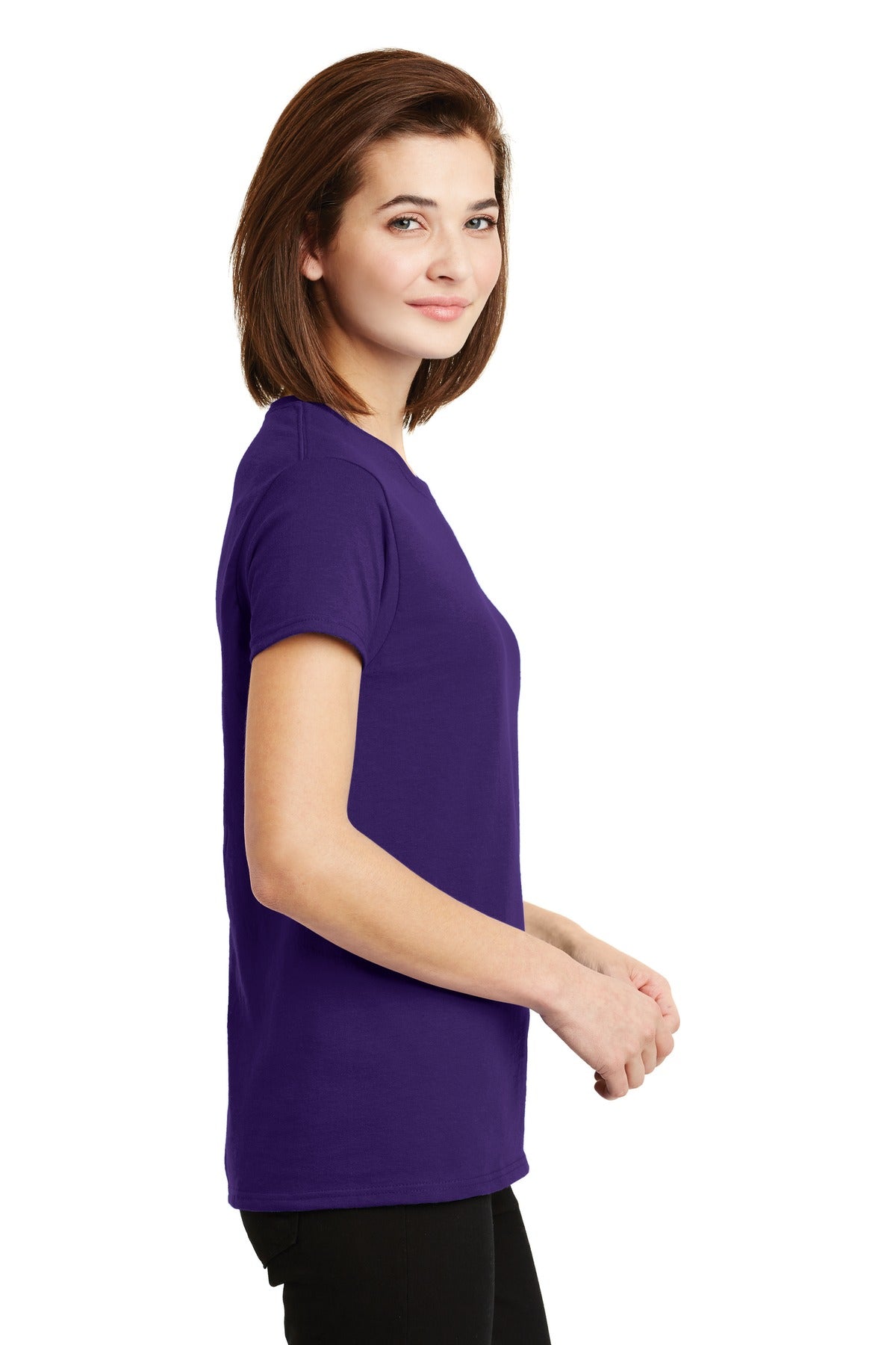Gildan® - Ladies Ultra Cotton® 100% US Cotton T-Shirt. 2000L [Purple] - DFW Impression