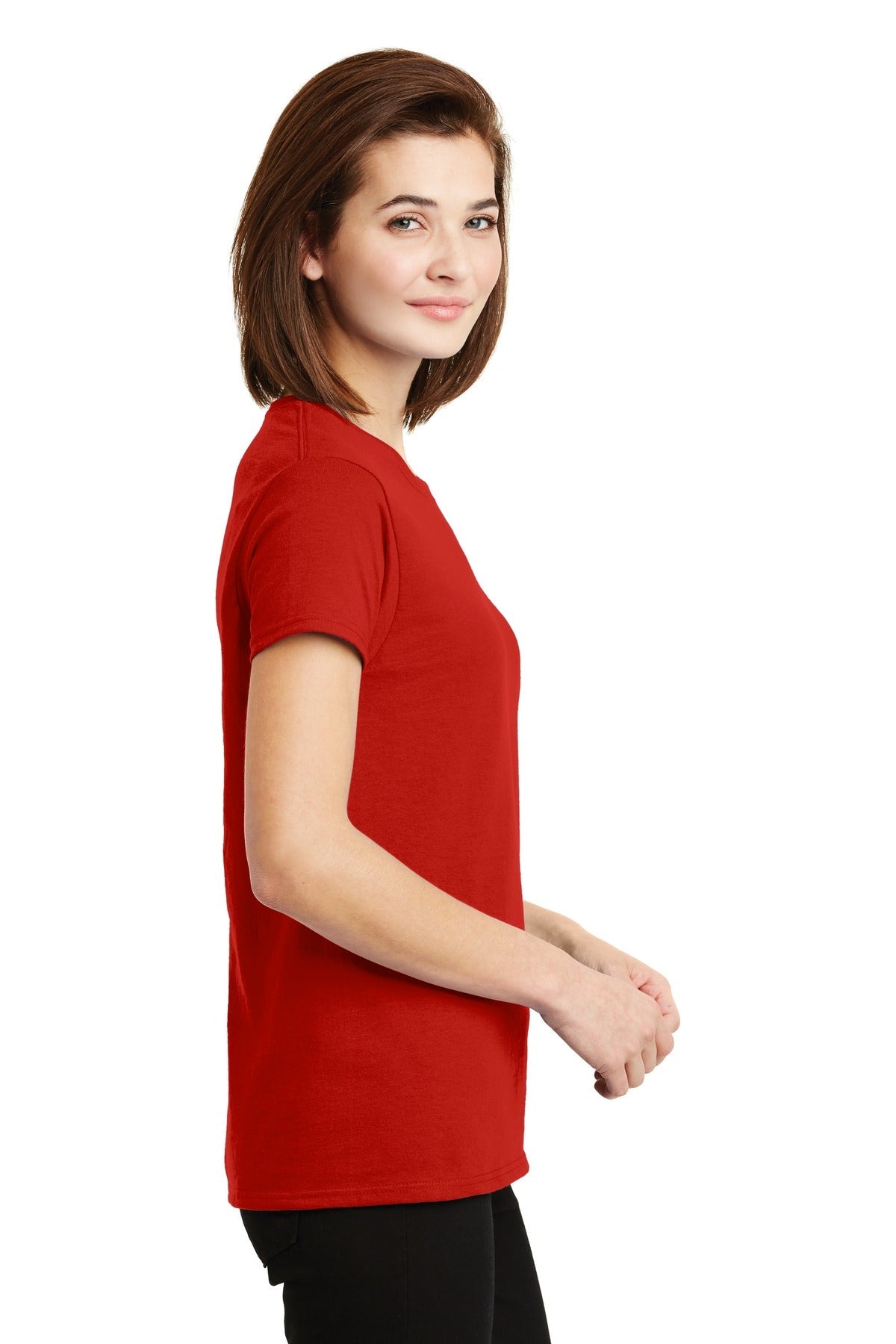 Gildan® - Ladies Ultra Cotton® 100% US Cotton T-Shirt. 2000L [Red] - DFW Impression