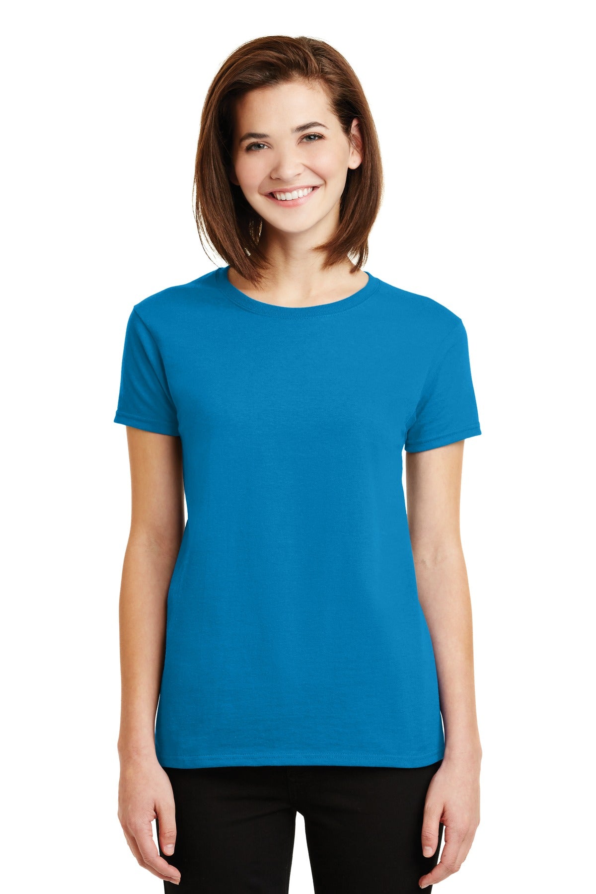 Gildan® - Ladies Ultra Cotton® 100% US Cotton T-Shirt. 2000L [Sapphire] - DFW Impression