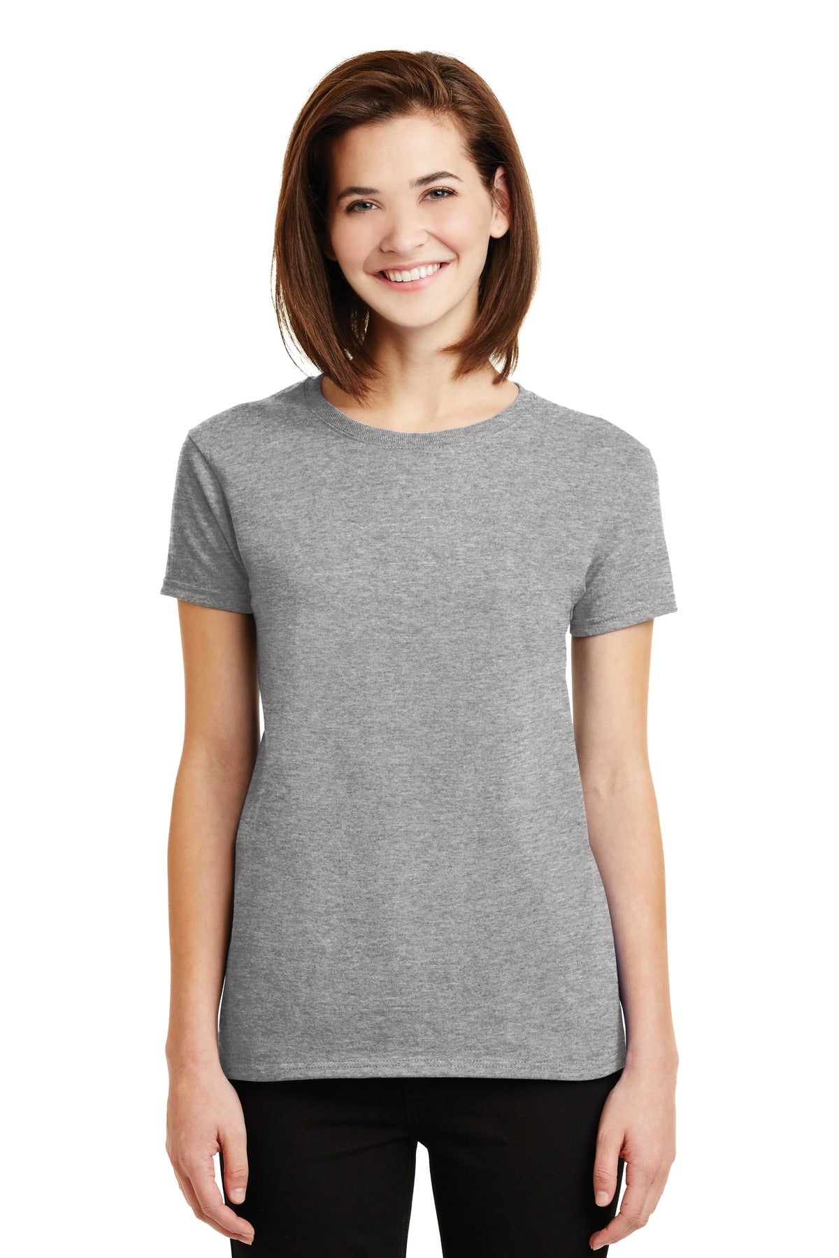 Gildan® - Ladies Ultra Cotton® 100% US Cotton T-Shirt. 2000L [Sport Grey] - DFW Impression