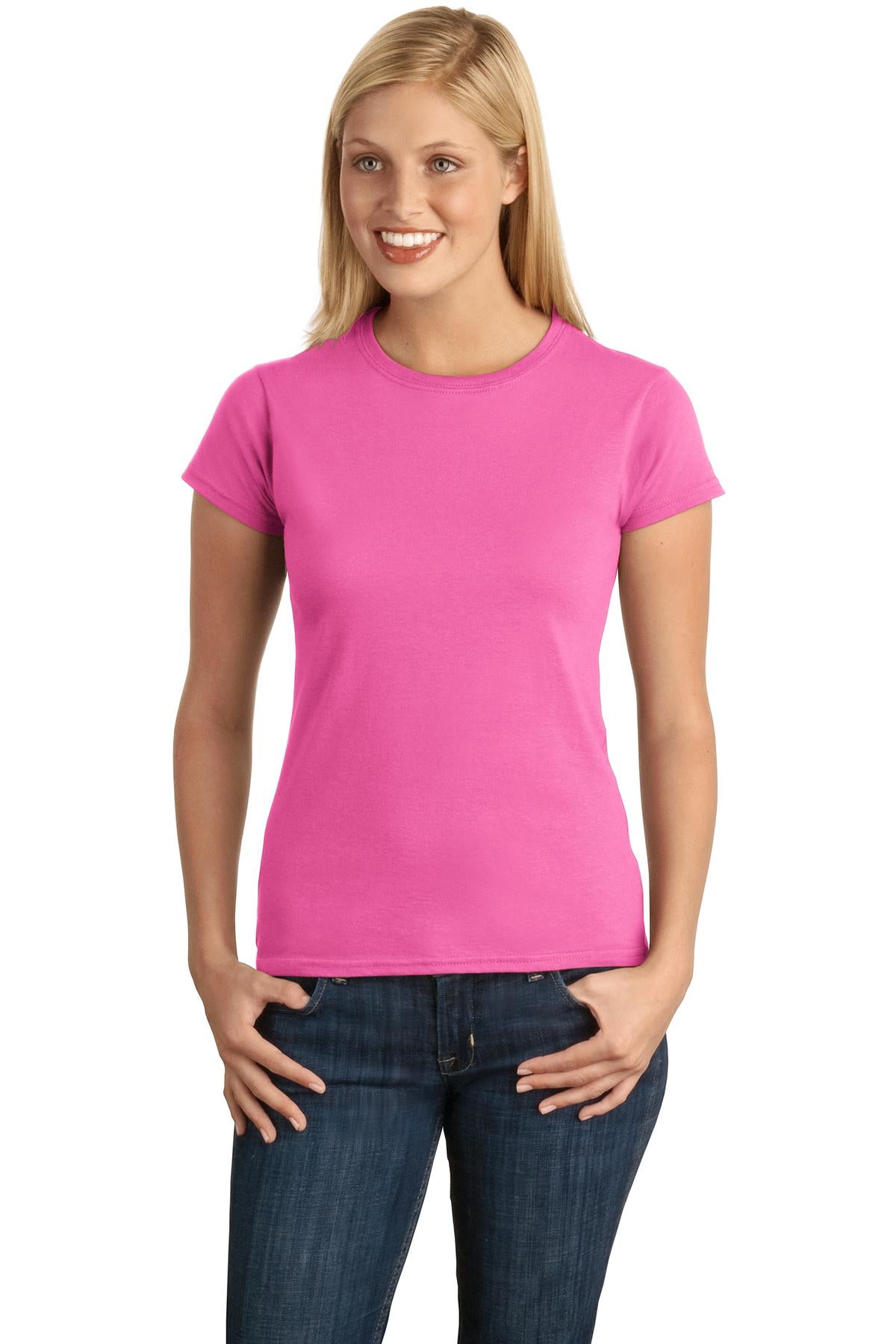 Gildan Softstyle® Ladies T-Shirt. 64000L [Azalea] - DFW Impression