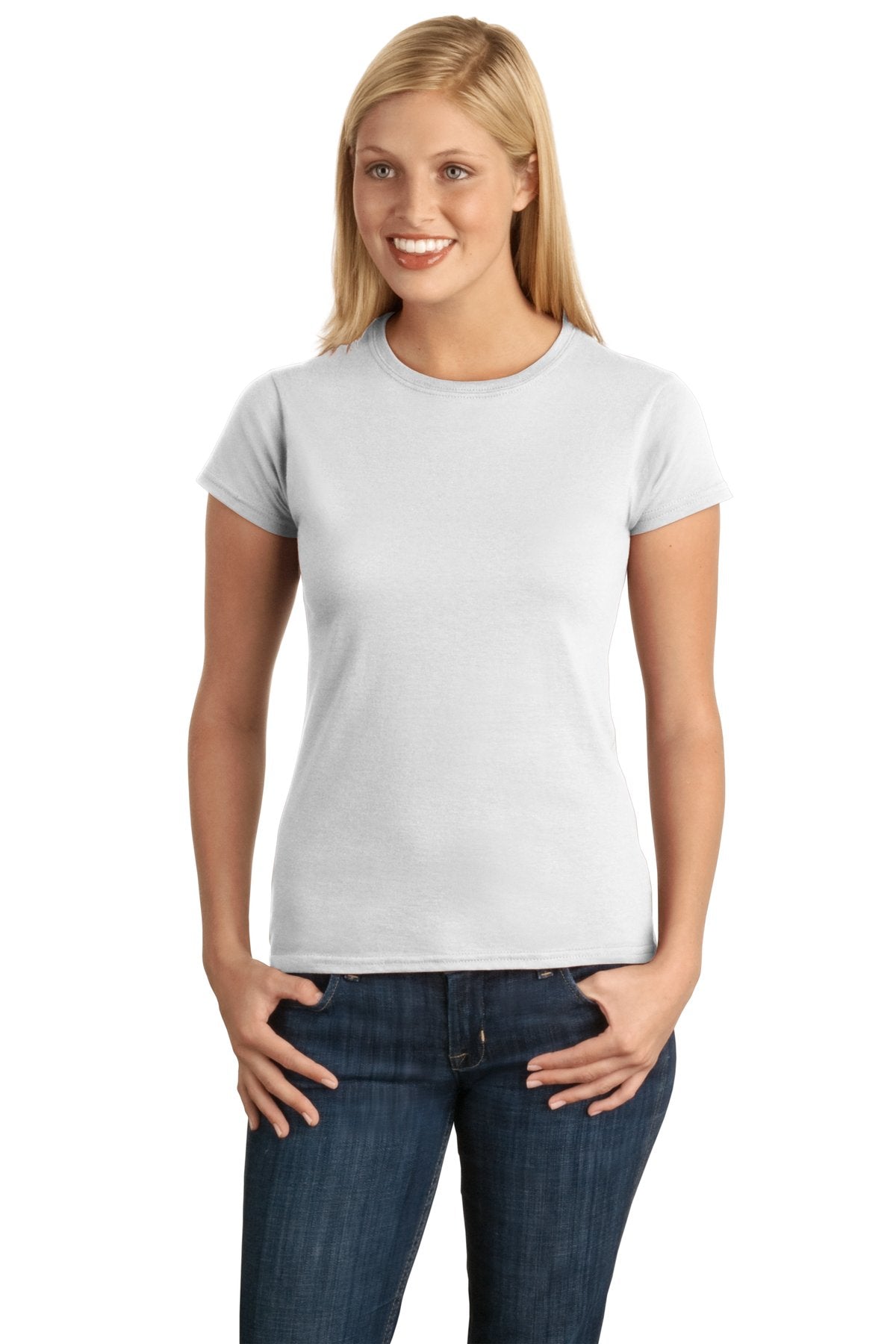 Gildan Softstyle® Ladies T-Shirt. 64000L [White] - DFW Impression