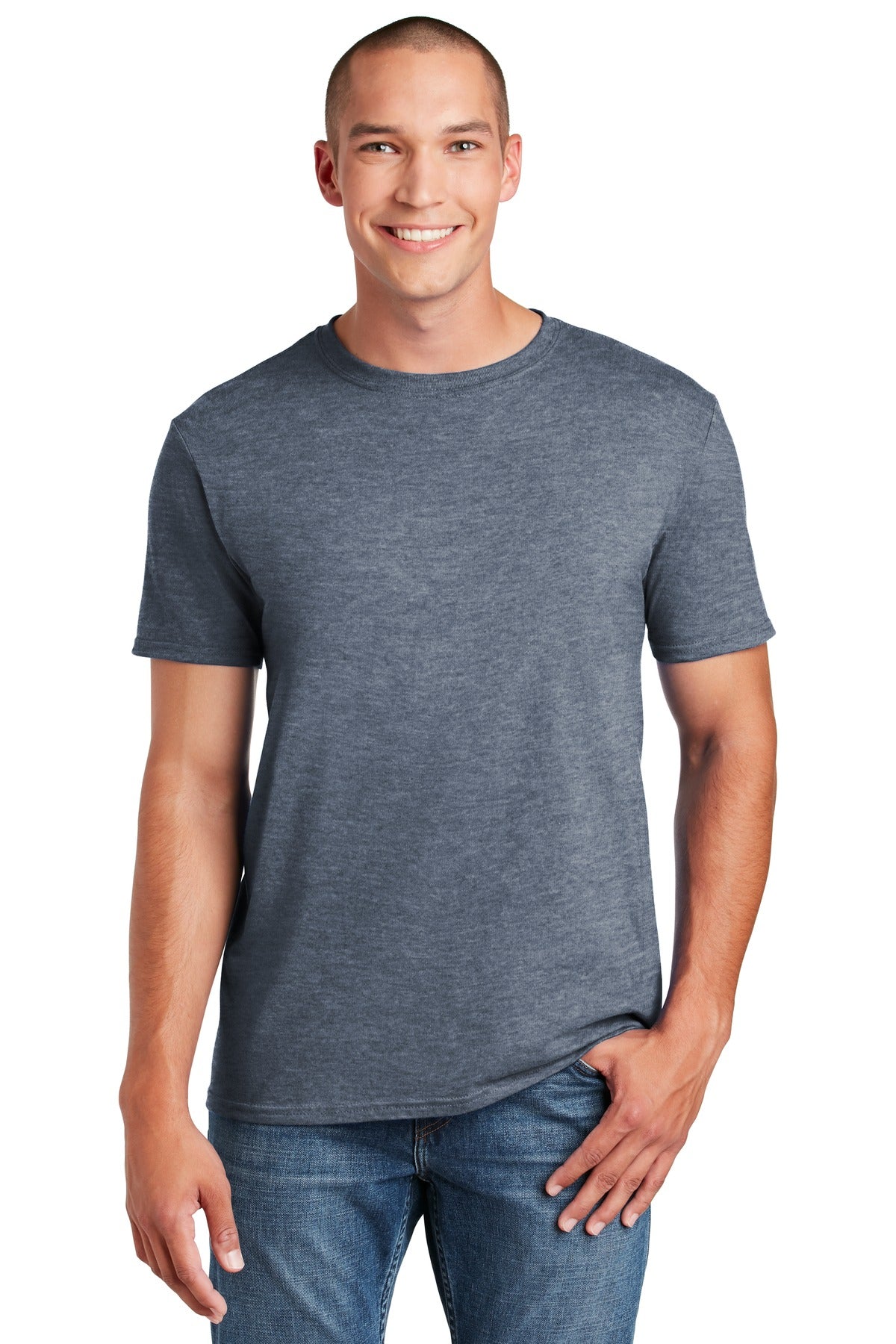 Gildan Softstyle® T-Shirt. 64000 [Heather Indigo] - DFW Impression