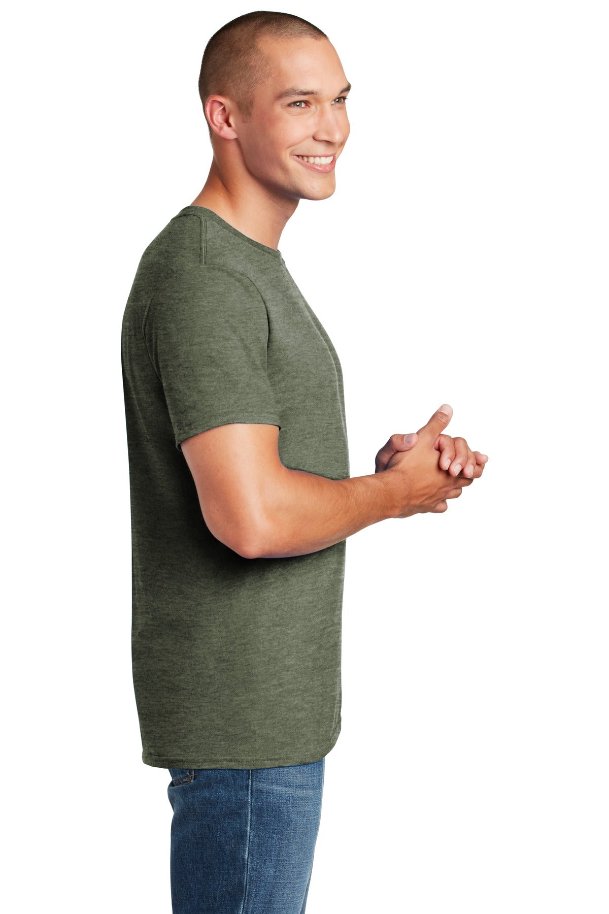 Gildan Softstyle® T-Shirt. 64000 [Heather Military Green] - DFW Impression