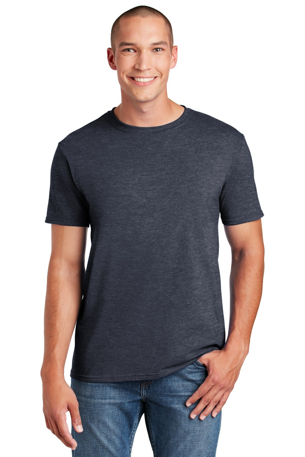 Gildan Softstyle® T-Shirt. 64000 [Heather Navy] - DFW Impression