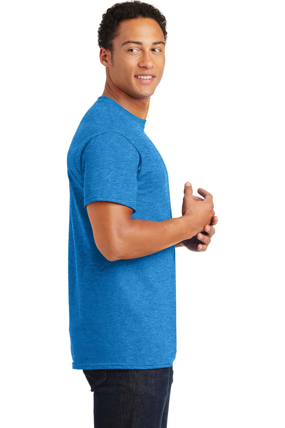 Gildan® - Ultra Cotton® 100% US Cotton T-Shirt. 2000 [Heathered Sapphire] - DFW Impression