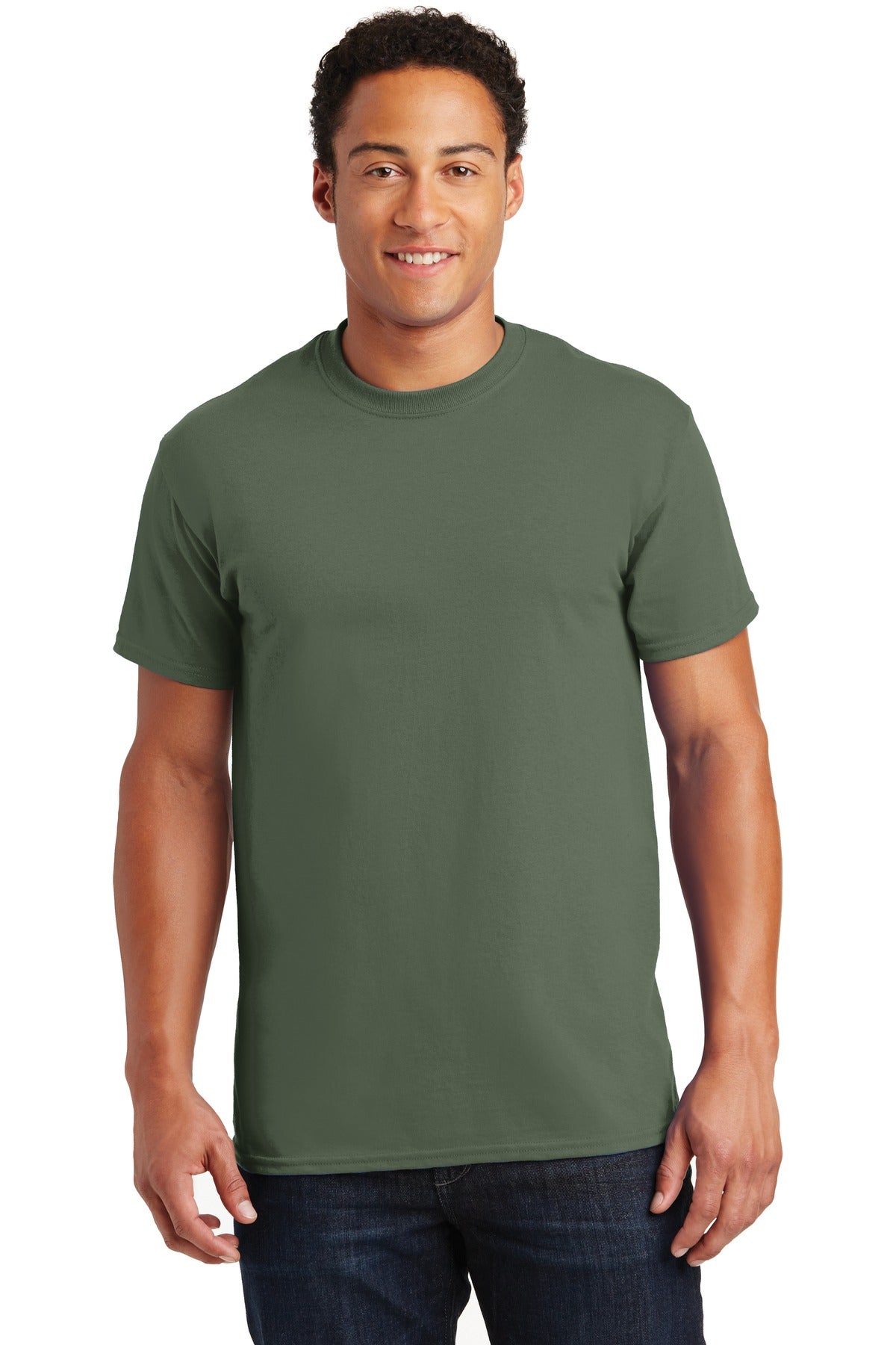 Gildan® - Ultra Cotton® 100% US Cotton T-Shirt. 2000 [Military Green] - DFW Impression