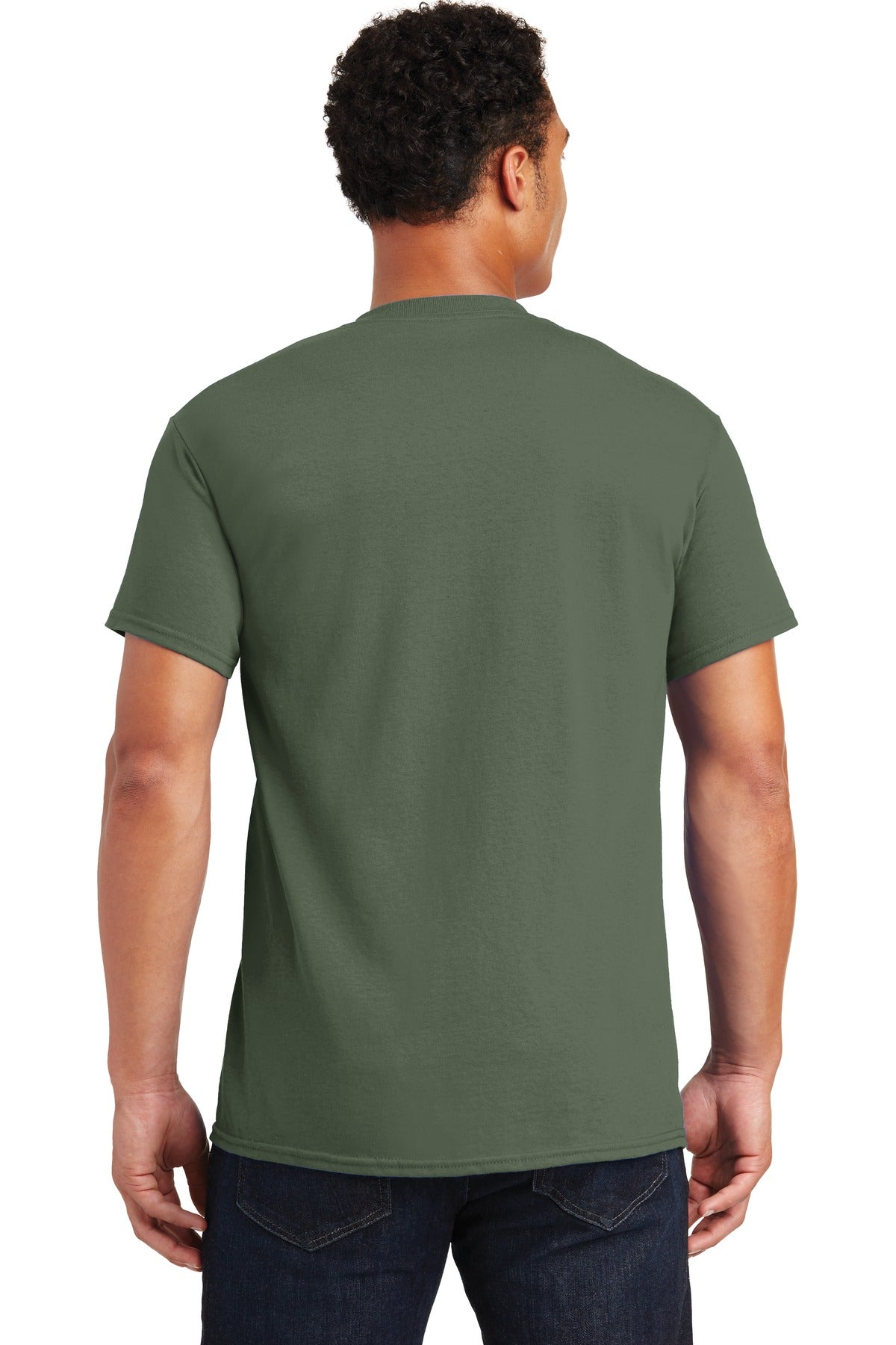 Gildan® - Ultra Cotton® 100% US Cotton T-Shirt. 2000 [Military Green] - DFW Impression