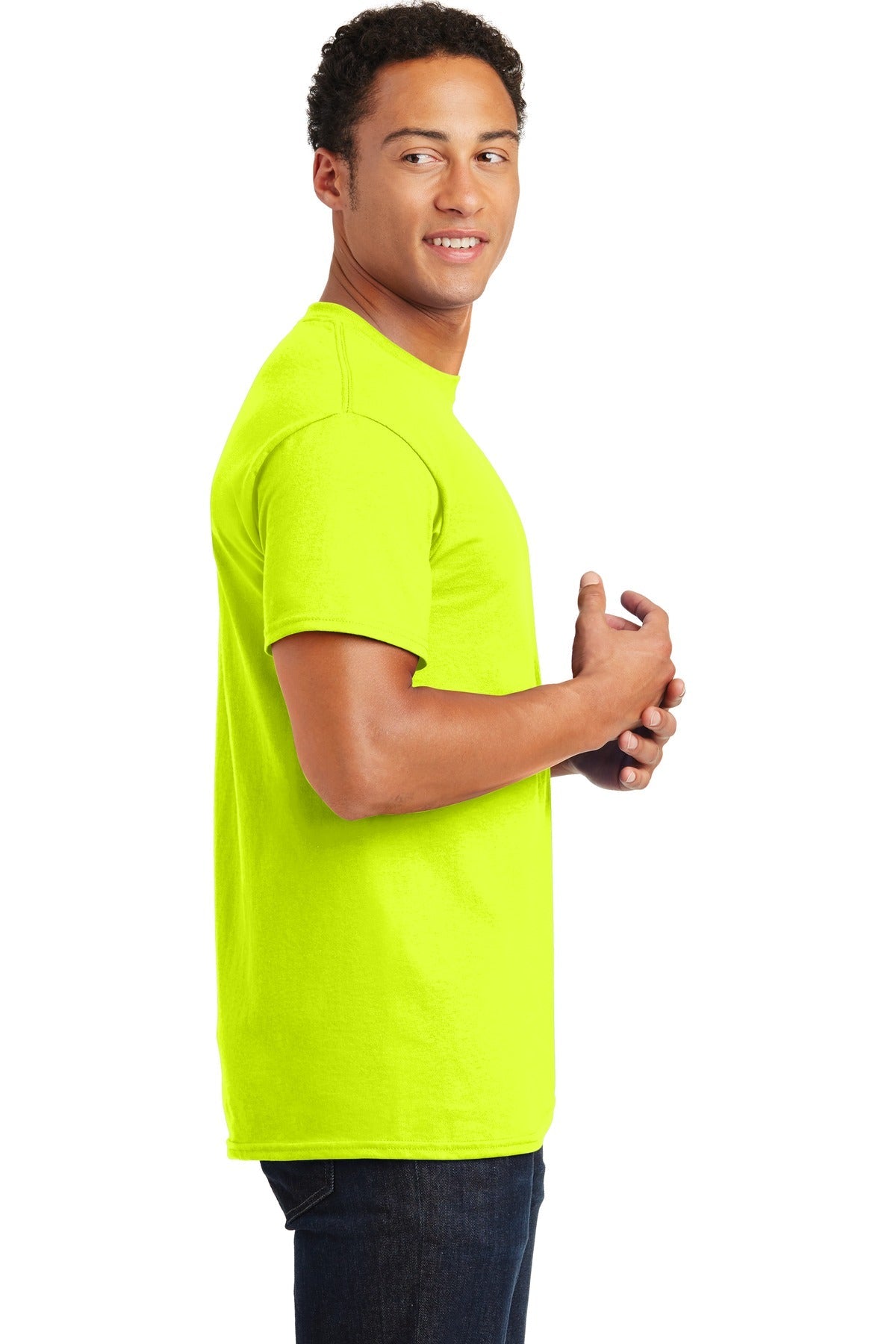 Gildan® - Ultra Cotton® 100% US Cotton T-Shirt. 2000 [Safety Green] - DFW Impression