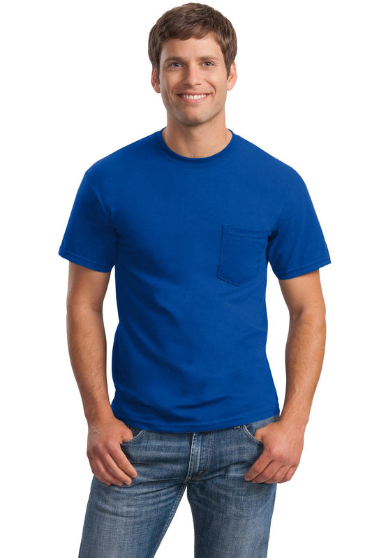 Gildan® - Ultra Cotton® 100% US Cotton T-Shirt with Pocket. 2300 [Royal] - DFW Impression