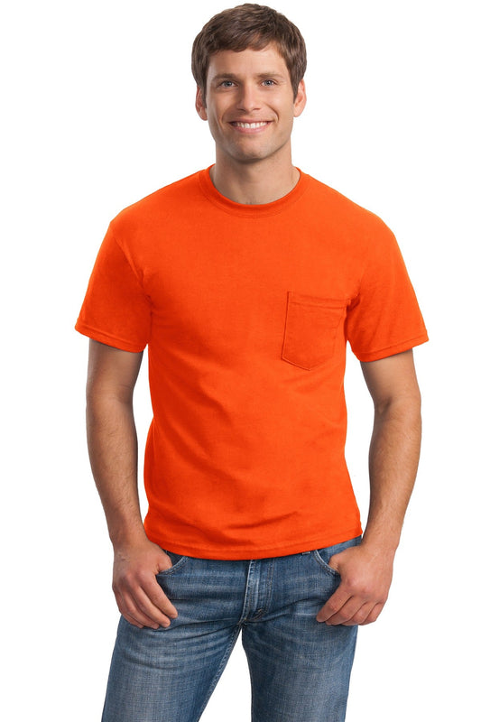 Gildan® - Ultra Cotton® 100% US Cotton T-Shirt with Pocket. 2300 [S. Orange] - DFW Impression