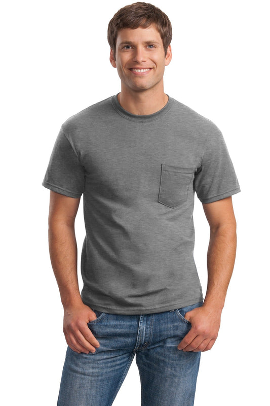 Gildan® - Ultra Cotton® 100% US Cotton T-Shirt with Pocket. 2300 [Sport Grey] - DFW Impression