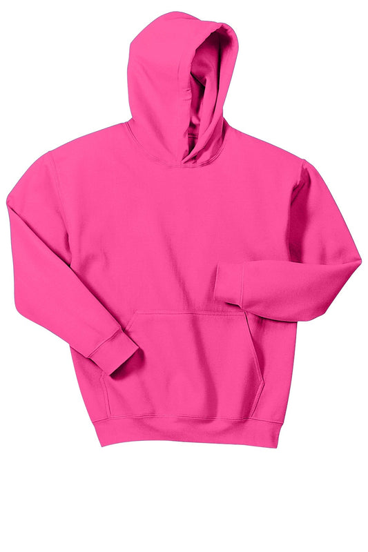 Gildan® - Youth Heavy Blend™ Hooded Sweatshirt. 18500B [Safety Pink] - DFW Impression