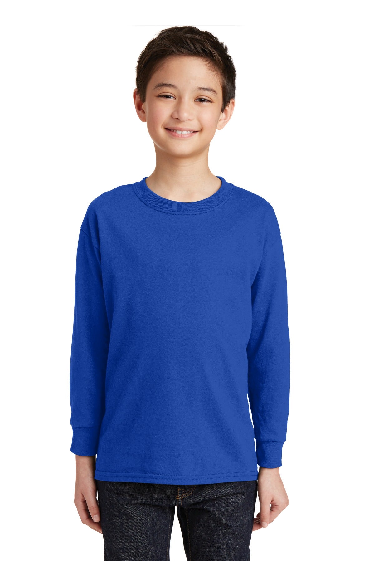 Gildan® Youth Heavy Cotton™ 100% Cotton Long Sleeve T-Shirt. 5400B - DFW Impression