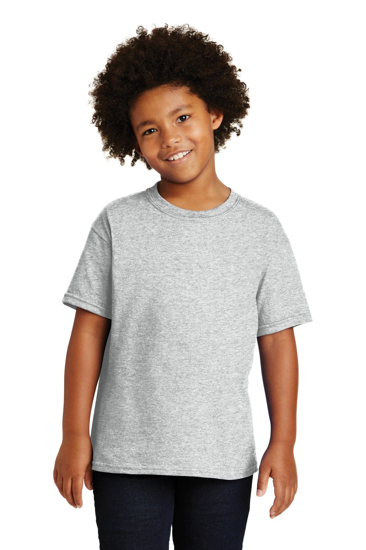 Gildan® - Youth Heavy Cotton™ 100% Cotton T-Shirt. 5000B [Ash] - DFW Impression