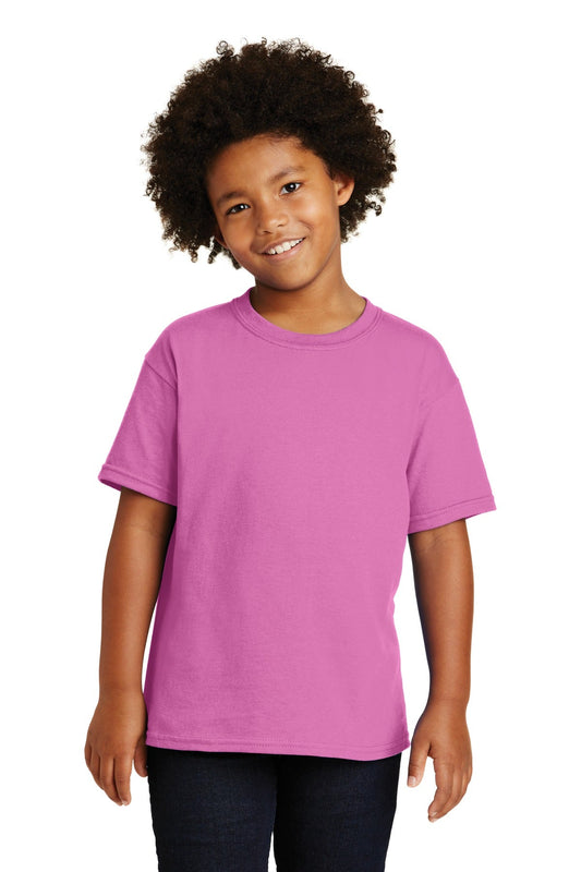 Gildan® - Youth Heavy Cotton™ 100% Cotton T-Shirt. 5000B [Azalea] - DFW Impression