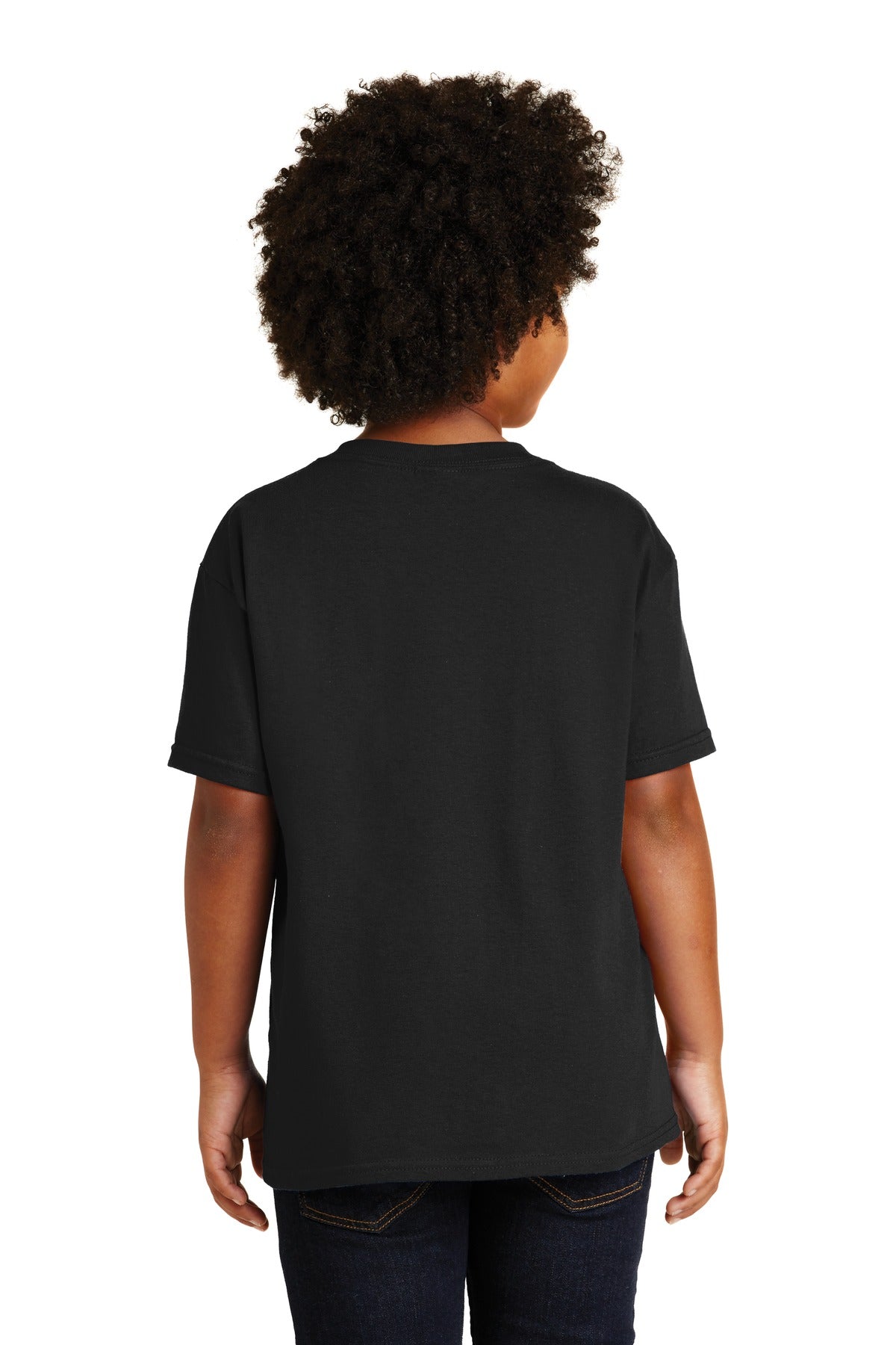 Gildan® - Youth Heavy Cotton™ 100% Cotton T-Shirt. 5000B [Black] - DFW Impression