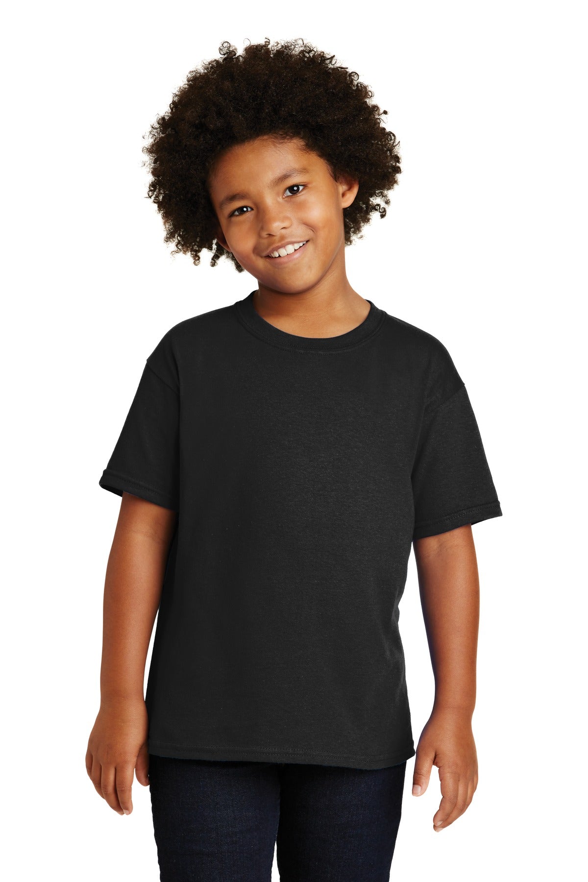 Gildan® - Youth Heavy Cotton™ 100% Cotton T-Shirt. 5000B [Black] - DFW Impression