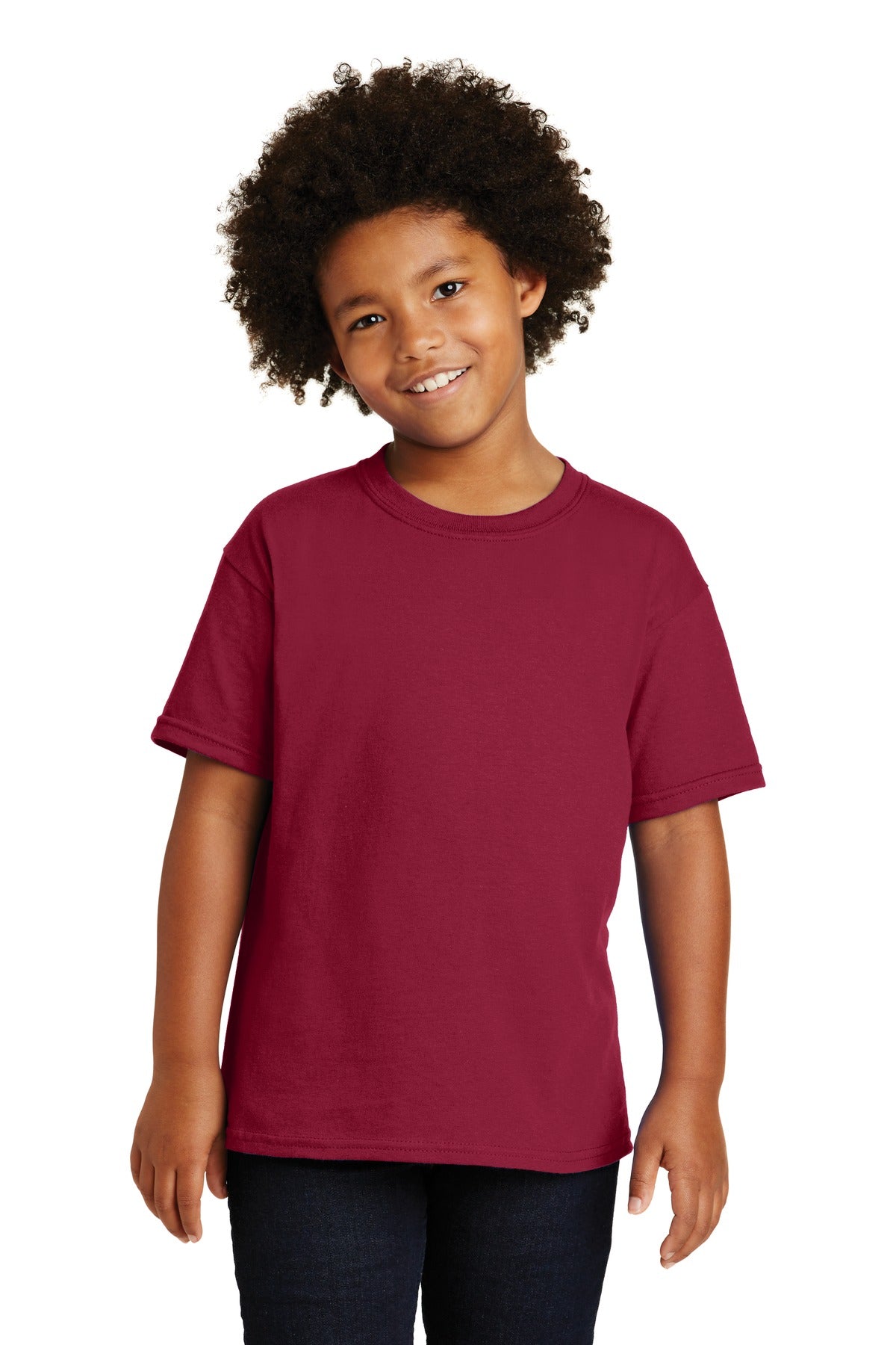 Gildan® - Youth Heavy Cotton™ 100% Cotton T-Shirt. 5000B [Cardinal Red] - DFW Impression