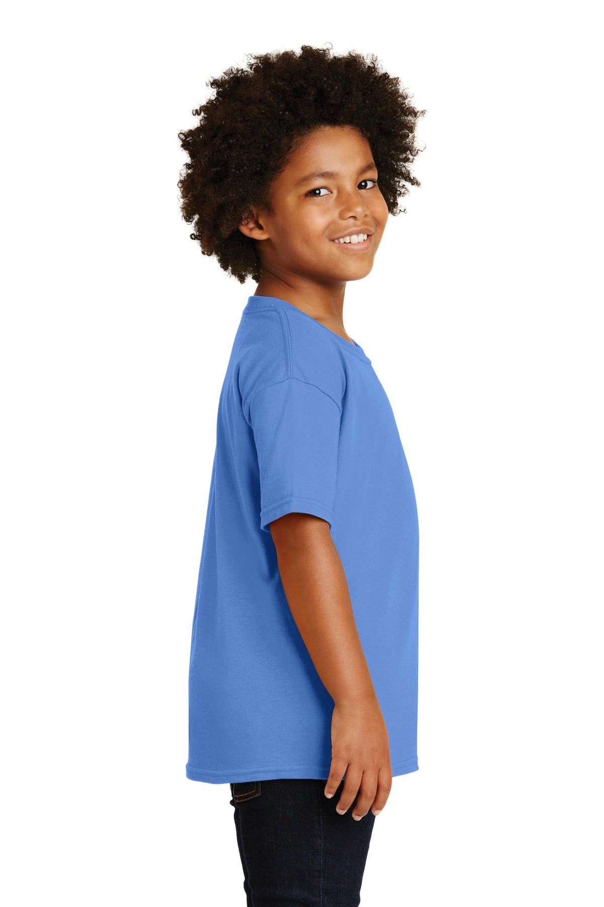 Gildan® - Youth Heavy Cotton™ 100% Cotton T-Shirt. 5000B [Carolina Blue] - DFW Impression