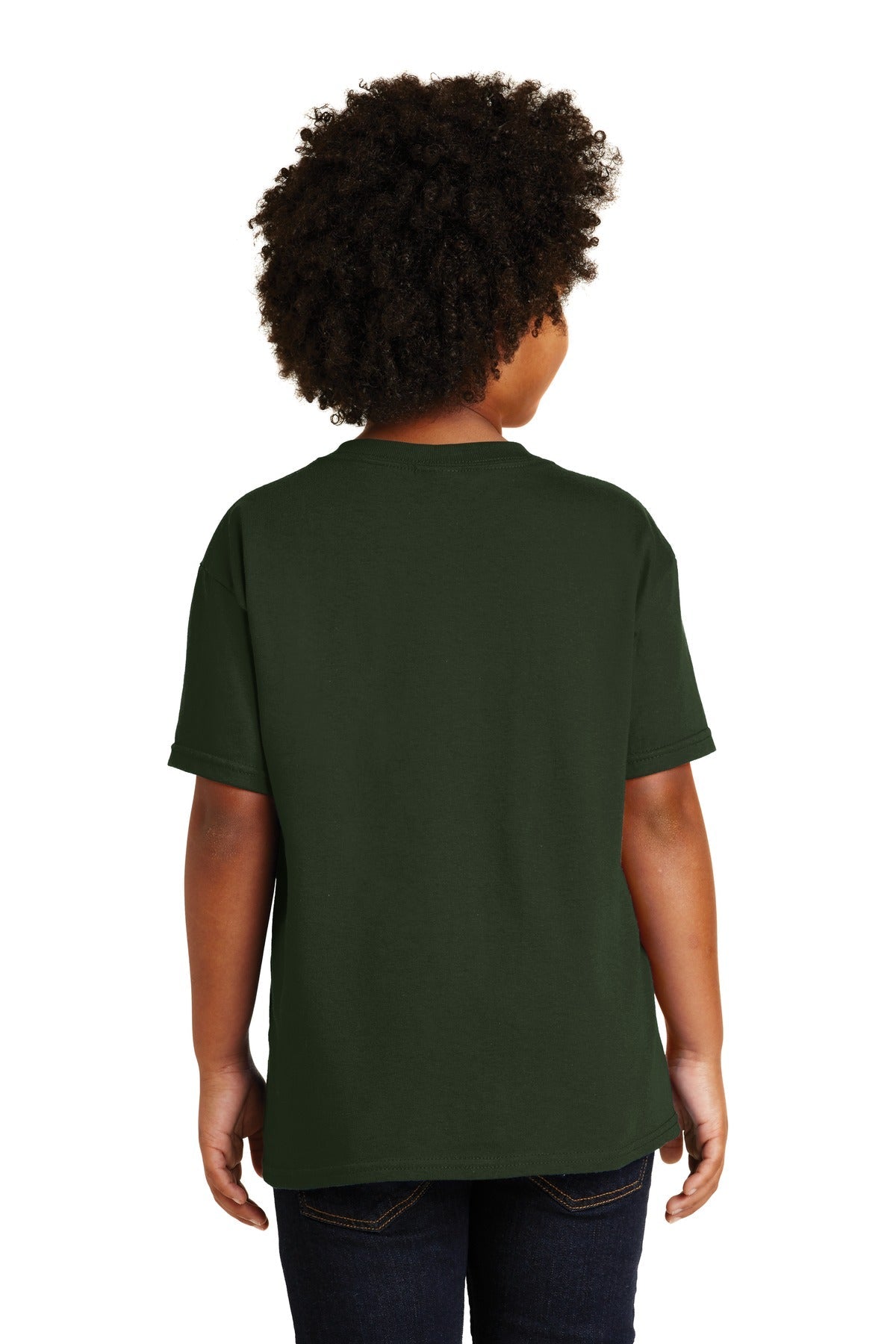 Gildan® - Youth Heavy Cotton™ 100% Cotton T-Shirt. 5000B [Forest] - DFW Impression