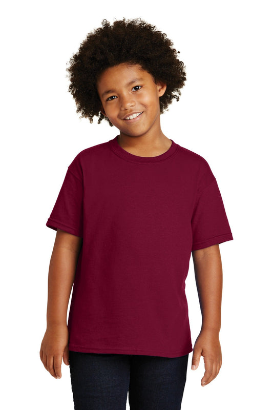 Gildan® - Youth Heavy Cotton™ 100% Cotton T-Shirt. 5000B [Garnet] - DFW Impression