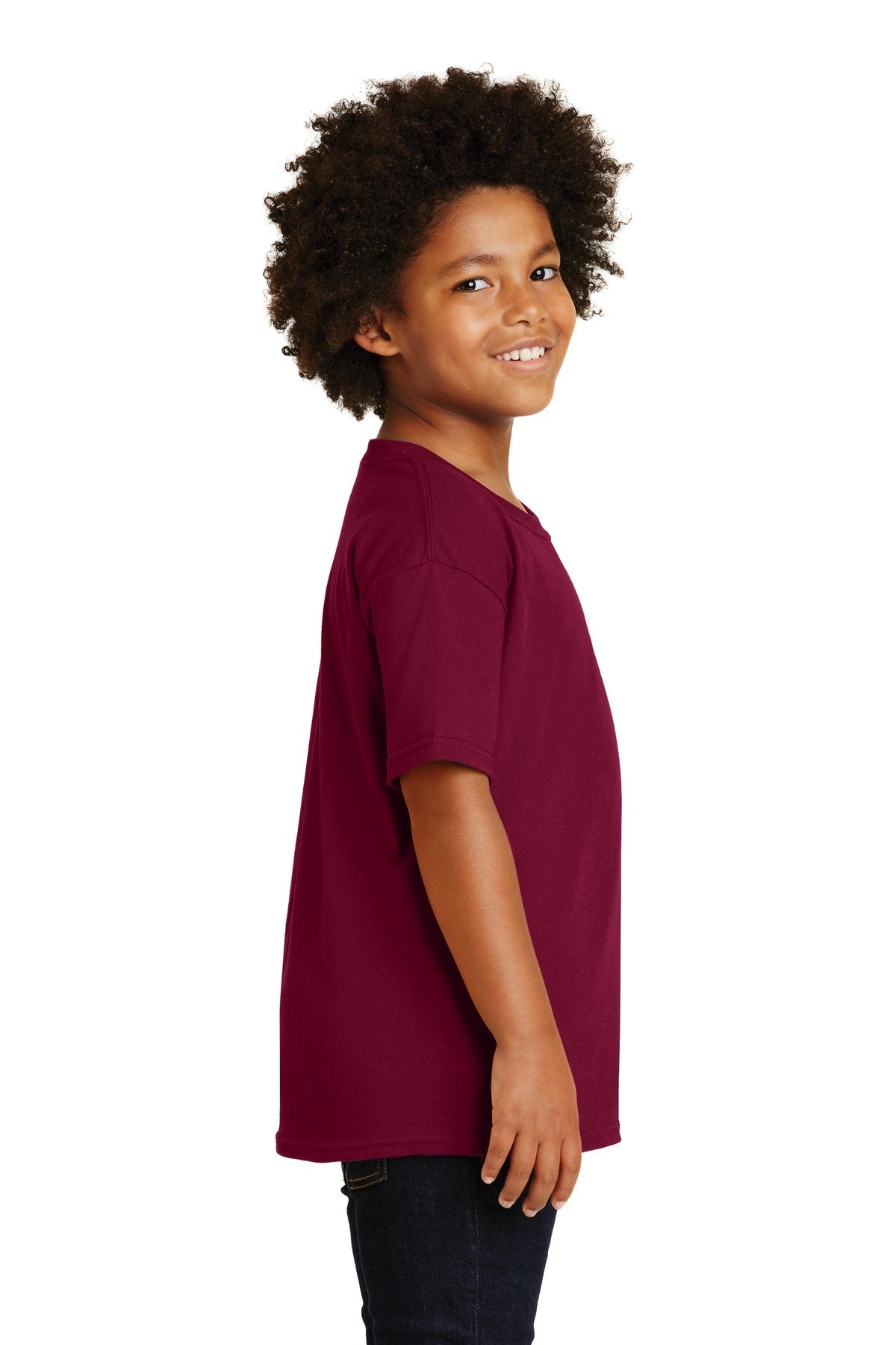 Gildan® - Youth Heavy Cotton™ 100% Cotton T-Shirt. 5000B [Garnet] - DFW Impression