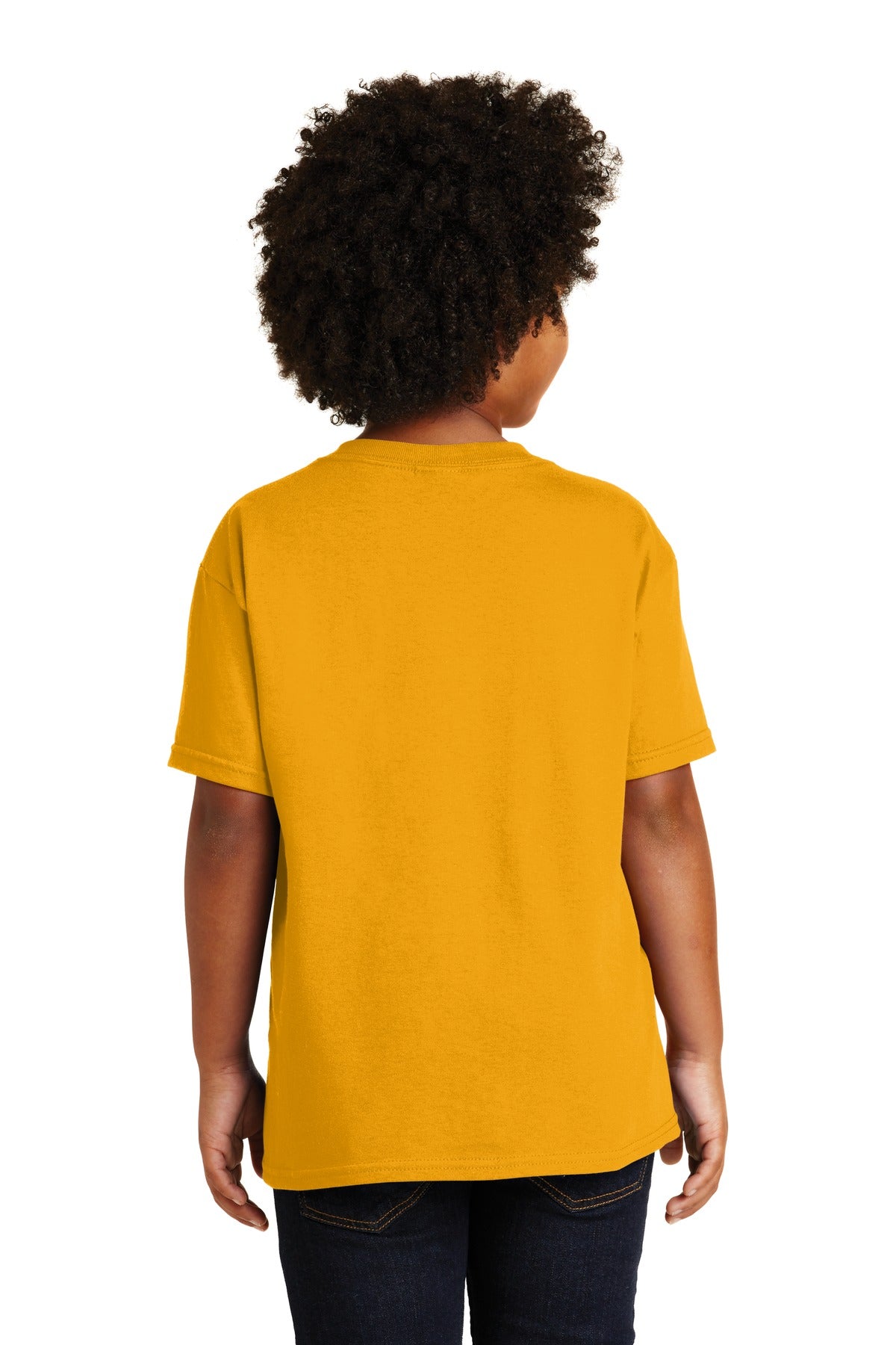 Gildan® - Youth Heavy Cotton™ 100% Cotton T-Shirt. 5000B [Gold] - DFW Impression