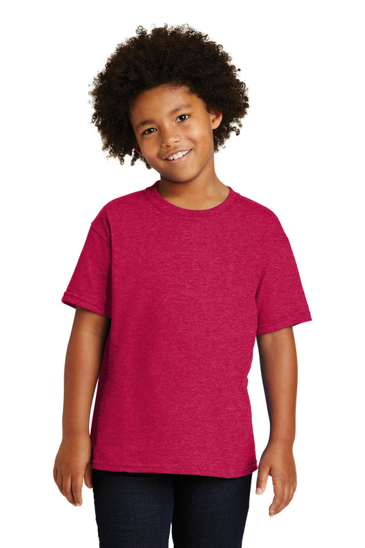 Gildan® - Youth Heavy Cotton™ 100% Cotton T-Shirt. 5000B [Heather Red] - DFW Impression