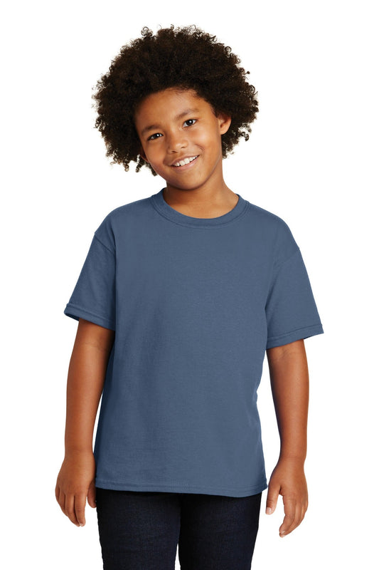 Gildan® - Youth Heavy Cotton™ 100% Cotton T-Shirt. 5000B [Indigo Blue] - DFW Impression