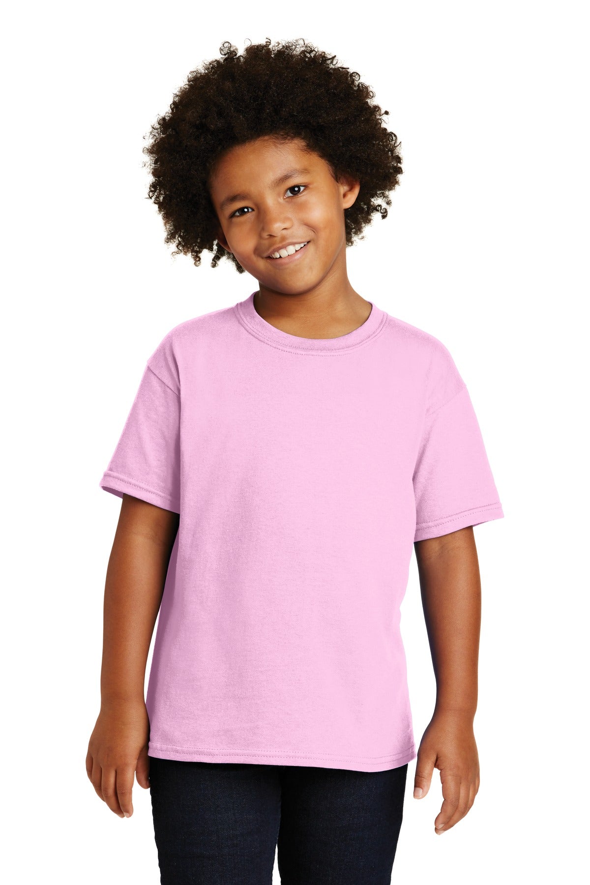 Gildan® - Youth Heavy Cotton™ 100% Cotton T-Shirt. 5000B [Light Pink] - DFW Impression