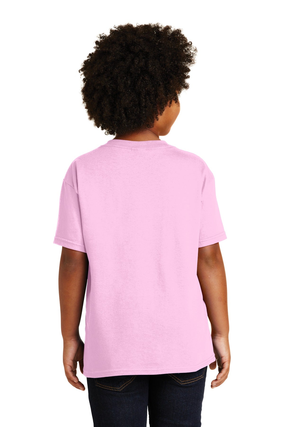 Gildan® - Youth Heavy Cotton™ 100% Cotton T-Shirt. 5000B [Light Pink] - DFW Impression