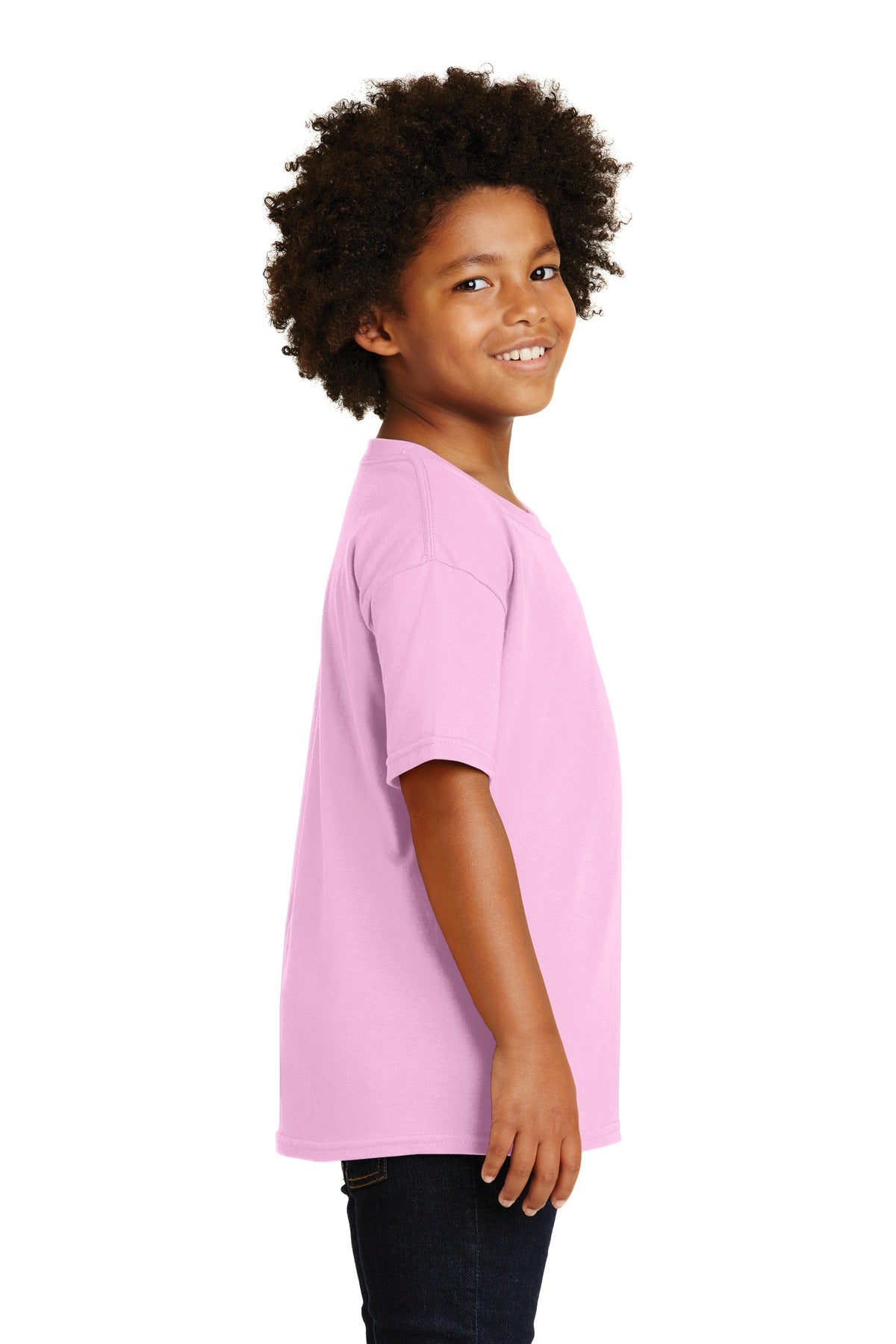 Gildan® - Youth Heavy Cotton™ 100% Cotton T-Shirt. 5000B [Light Pink] - DFW Impression