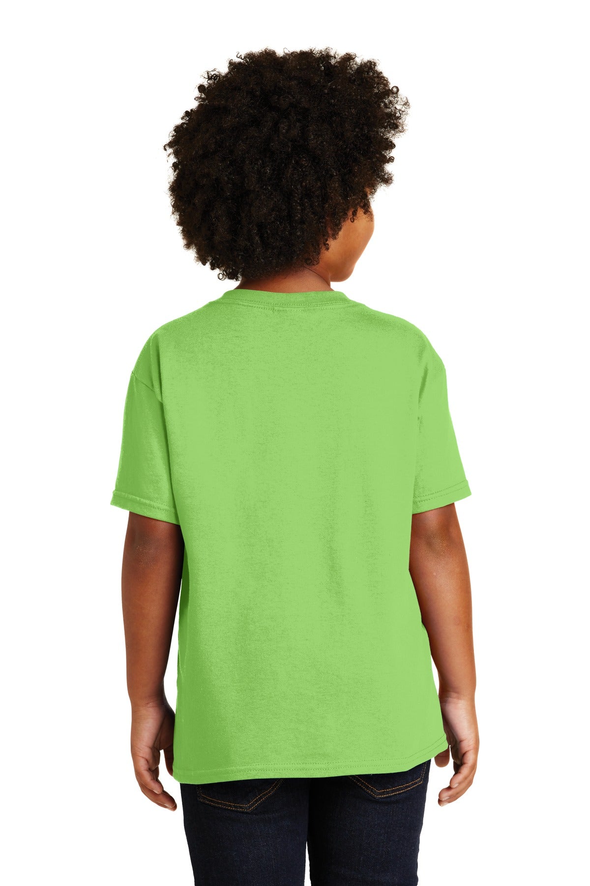 Gildan® - Youth Heavy Cotton™ 100% Cotton T-Shirt. 5000B [Lime] - DFW Impression