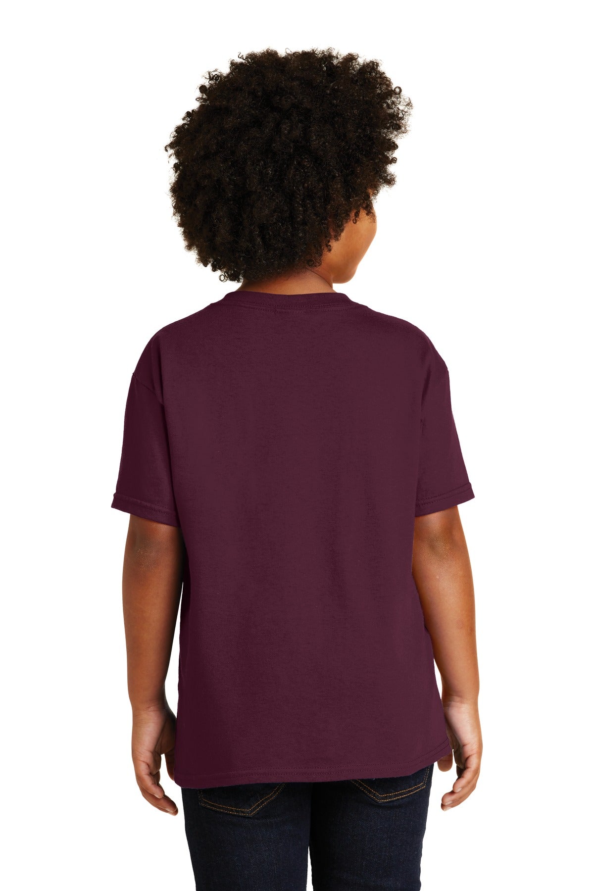 Gildan® - Youth Heavy Cotton™ 100% Cotton T-Shirt. 5000B [Maroon] - DFW Impression