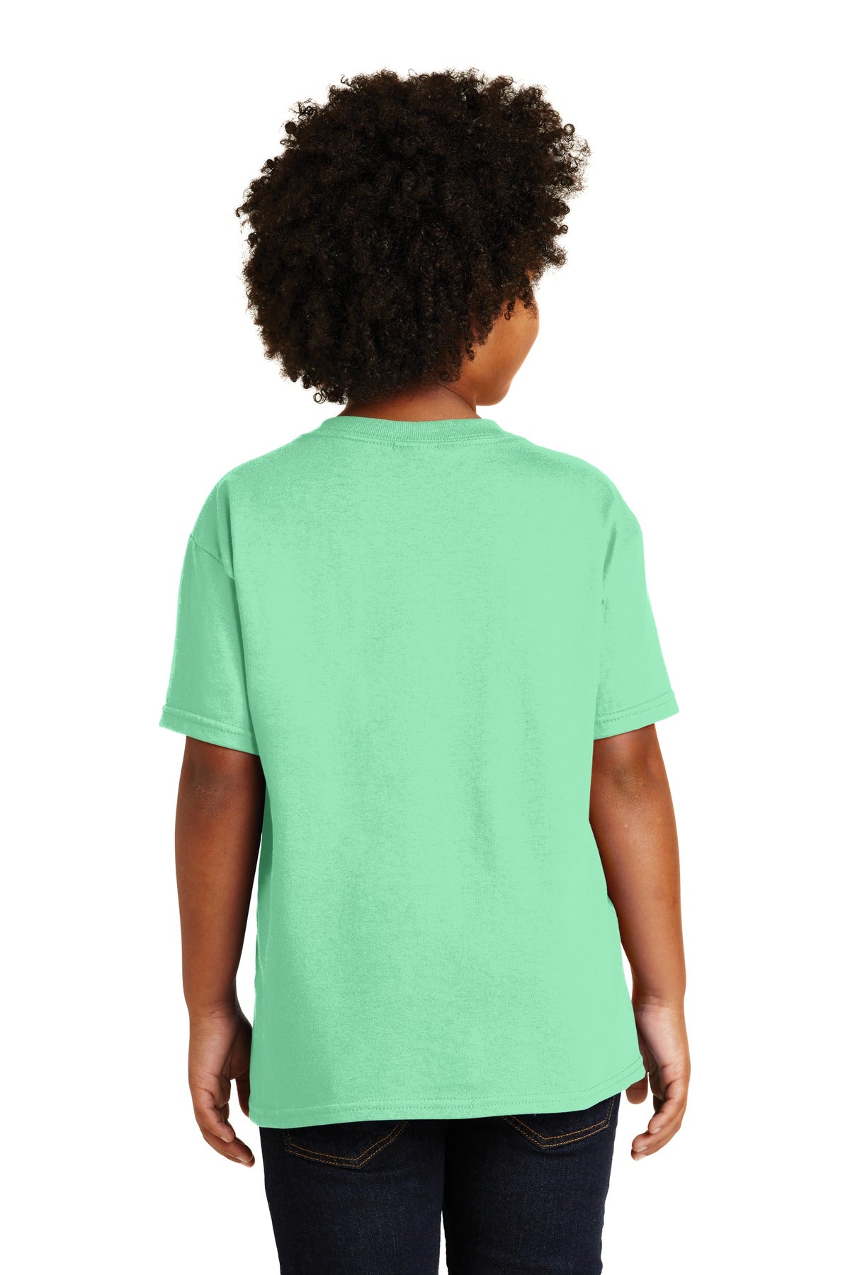 Gildan® - Youth Heavy Cotton™ 100% Cotton T-Shirt. 5000B [Mint Green] - DFW Impression