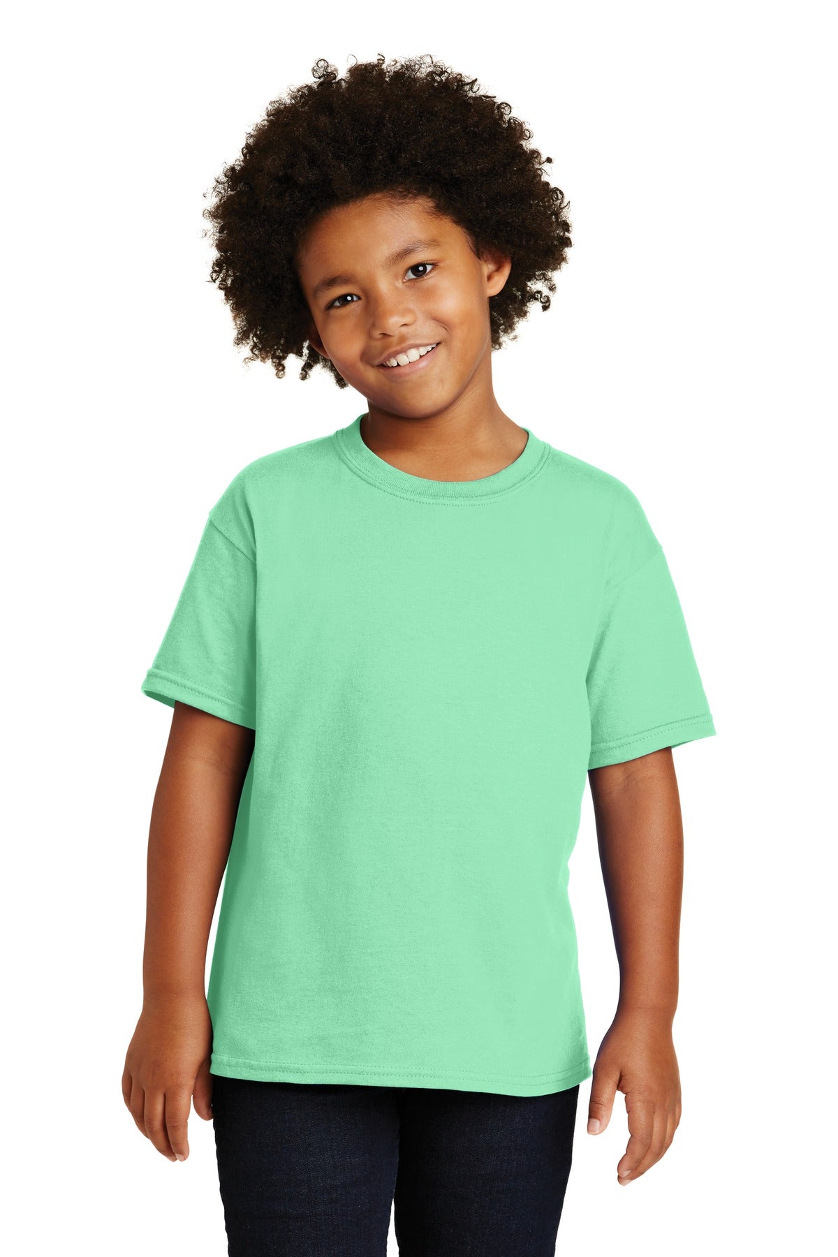 Gildan® - Youth Heavy Cotton™ 100% Cotton T-Shirt. 5000B [Mint Green] - DFW Impression