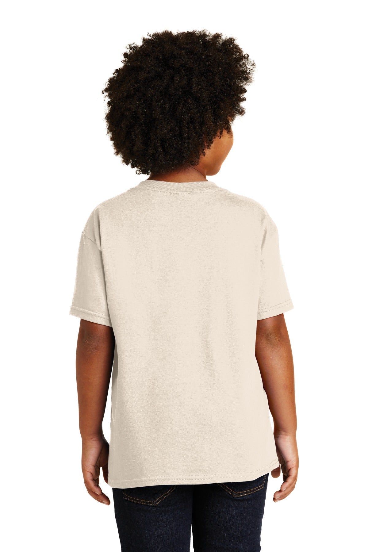 Gildan® - Youth Heavy Cotton™ 100% Cotton T-Shirt. 5000B [Natural] - DFW Impression