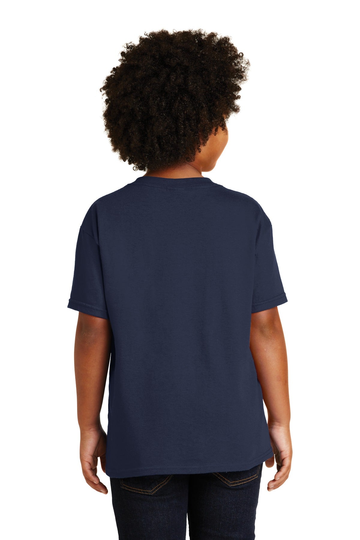 Gildan® - Youth Heavy Cotton™ 100% Cotton T-Shirt. 5000B [Navy] - DFW Impression